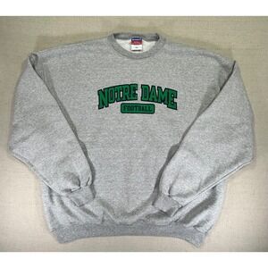 Vintage Champion‎ NOTRE DAME FOOTBALL Men's XXL Sweatshirt Embroidered Crewneck